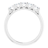 Platinum 5/8 CTW Lab-Grown Diamond Anniversary Band